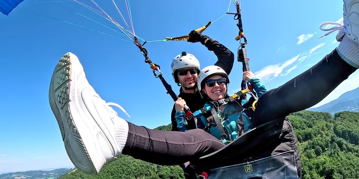 Tandemový paragliding: adrenalinový termický let v Beskydech pro 1 osobu