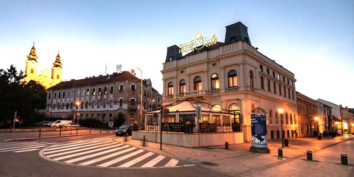 Elegantní hotel v historické Nitře: privátní wellness, snídaně i welcome drink