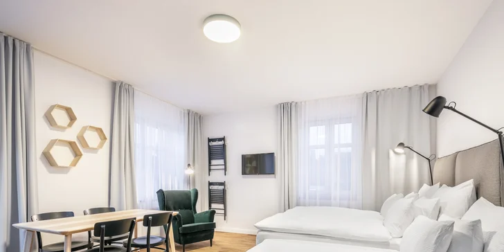 Moderní apartmány v Liberci v blízkosti Babylonu i náměstí s radnicí
