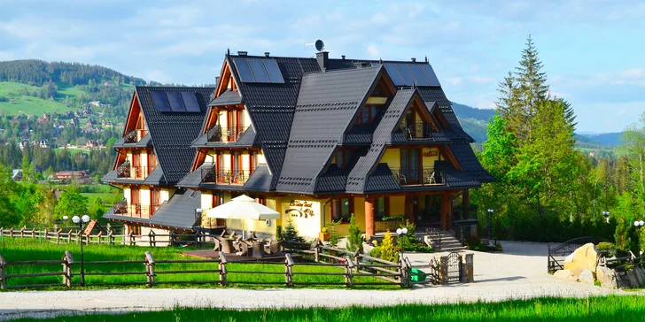 Hotel Eco Tatry v údolí Kościeliska v polských Tatrách: hodina ve wellness a snídaně