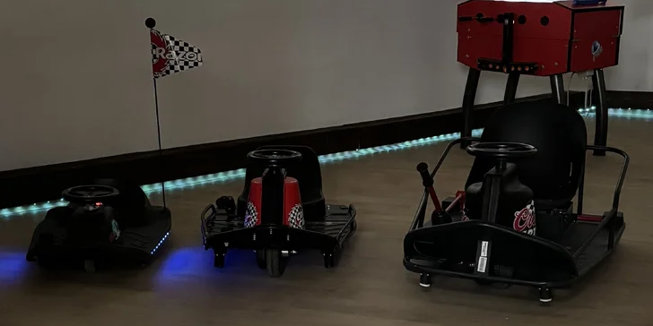 1, 5 nebo až 10 jízd v autíčkách Crazy Cart: varianty pro děti i dospělé