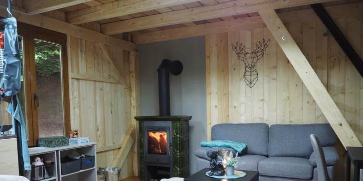 Útulný Tiny House v přírodě Podkrkonoší pro 2 osoby