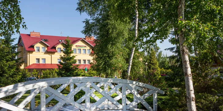 Hotel či domek u Baltu a jezera Bukowo: neomezený wellness, polopenze nebo snídaně