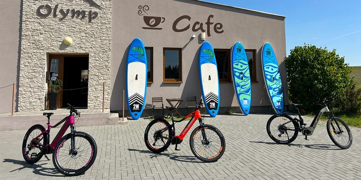 Zapůjčení paddleboardu s vybavením i křídlem na windsurf na 1 nebo 2 dny
