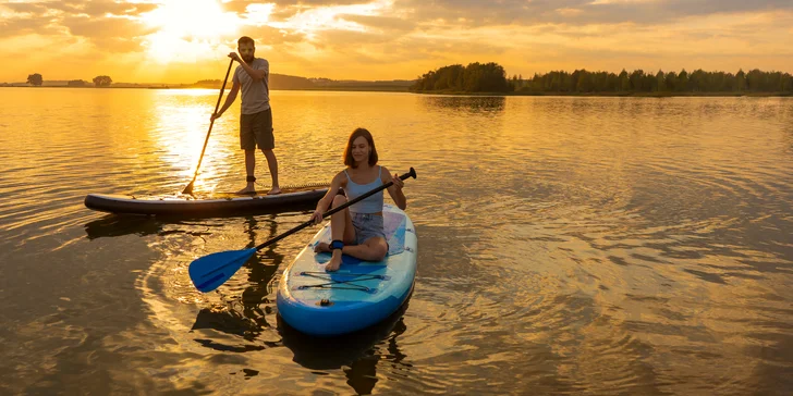 Půjčení paddleboardů na den, víkend i na týden nebo dva: vč. příslušenství