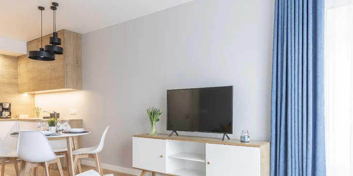 Moderní apartmány v severním Polsku: kousek od moře, neomezený wellness i možnost snídaní
