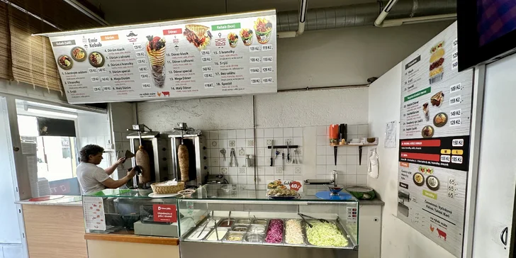 Kebab box s rýži či hranolky nebo dürüm tortilla s nápojem pro jednoho i dva