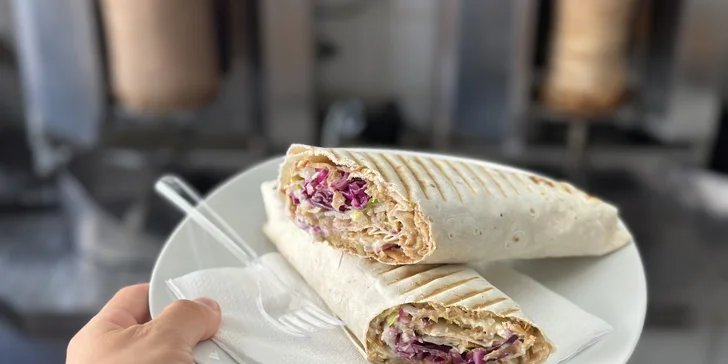 Kebab box s rýži či hranolky nebo dürüm tortilla s nápojem pro jednoho i dva