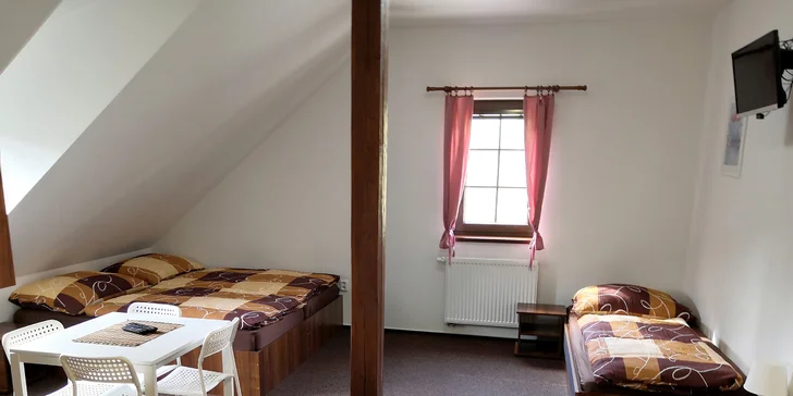 Apartmány na horské chatě v Jeseníkách vč. domácí stravy a neomezeného wellness s bazénem