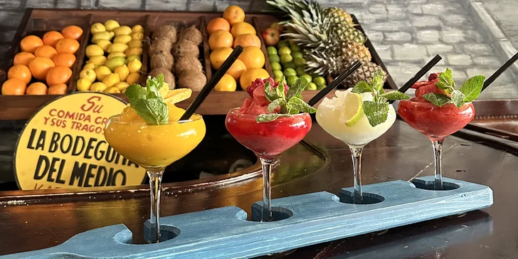 Tříchodové kubánské menu i s drinky nebo vínem podle výběru pro 2 osoby