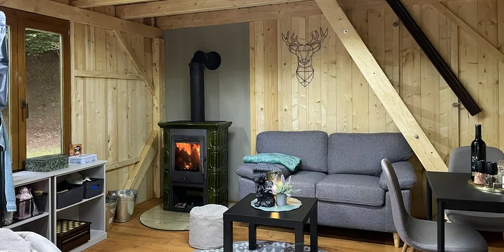 Útulný Tiny House v přírodě Podkrkonoší pro 2 osoby
