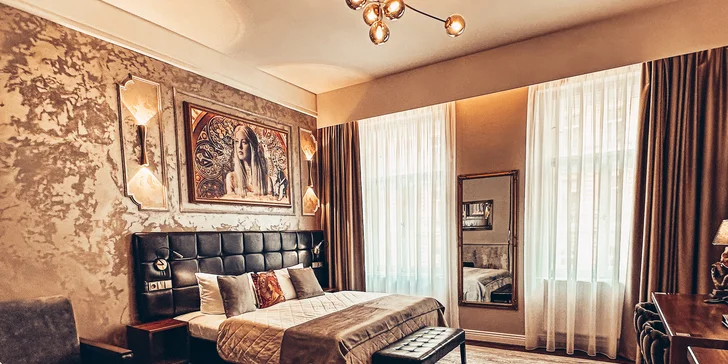 S láskou do Prahy: 4* hotel v centru, snídaně, láhev sektu i romanticky vyzdobený pokoj