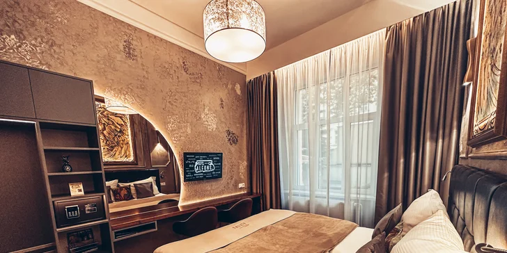 S láskou do Prahy: 4* hotel v centru, snídaně, láhev sektu i romanticky vyzdobený pokoj