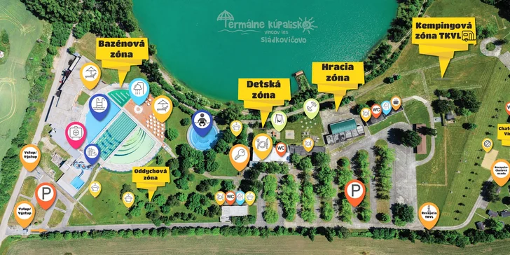 Letní vstupy do termálního koupaliště Vincov les pro dospělého i celou rodinu