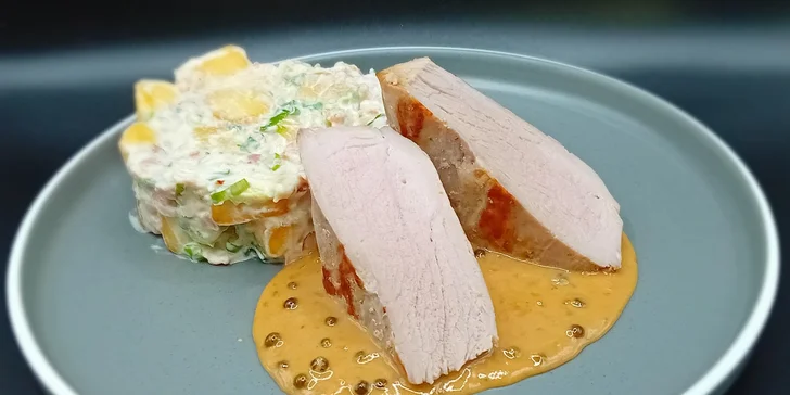 Letní menu podle výběru i vč. limonády a kávy nebo čaje v restauraci Letadlo pro 2, 3 nebo 4 osoby