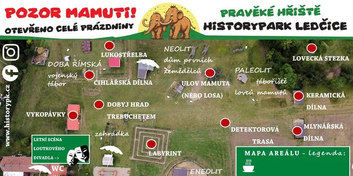Zábavná archeologie: vstup do History Parku Ledčice pro děti i dospělé