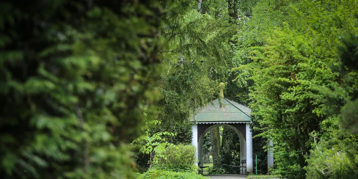 Relaxační pobyt v Lázních Smrdáky: polopenze, láhev vína a minerální koupel