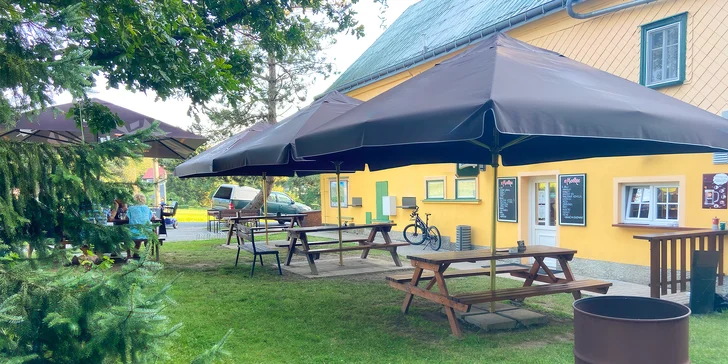 Smažák nebo kuřecí stripsy, hranolky i nápoje pro jednoho, dva či partu