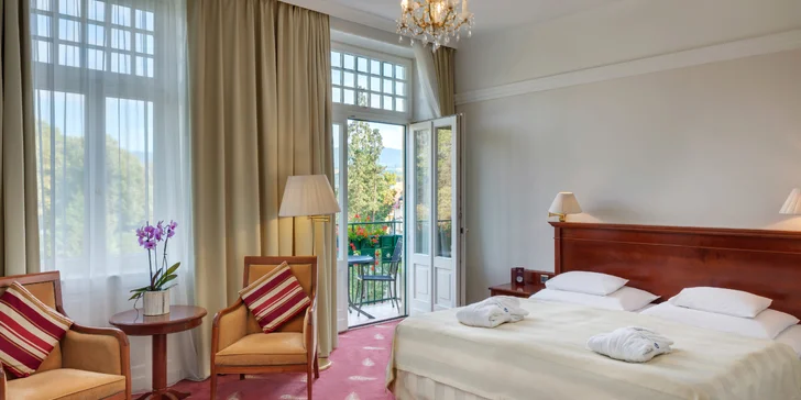 Wellness pobyt v Piešťanech: 5* hotel s lázeňskými procedurami a polopenzí