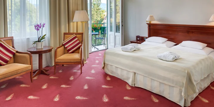 Pobyt s polopenzí, neomezeným wellness a procedurou v 5* hotelu Thermia Palace v Piešťanech