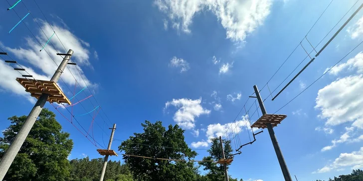 Vstup do lanového parku Machův mlýn s koupáním pro 1 nebo 2 osoby