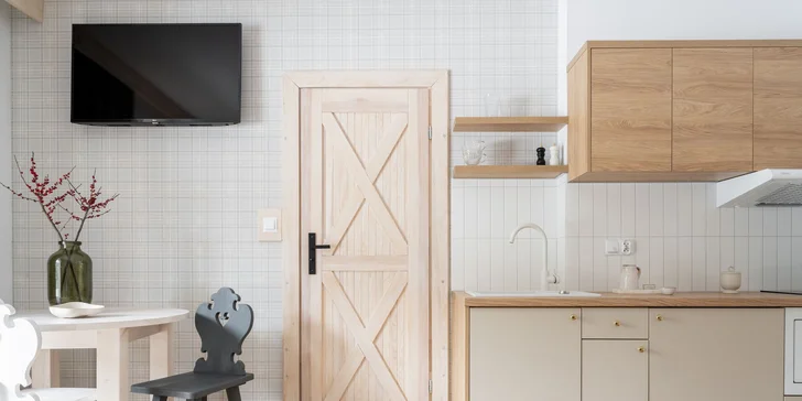 Luxusní apartmány u termálů Szaflary a Zakopaného: výhled na hory i možnost snídaní