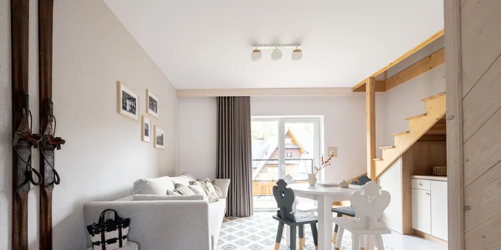 Luxusní apartmány u termálů Szaflary a Zakopaného: výhled na hory i možnost snídaní