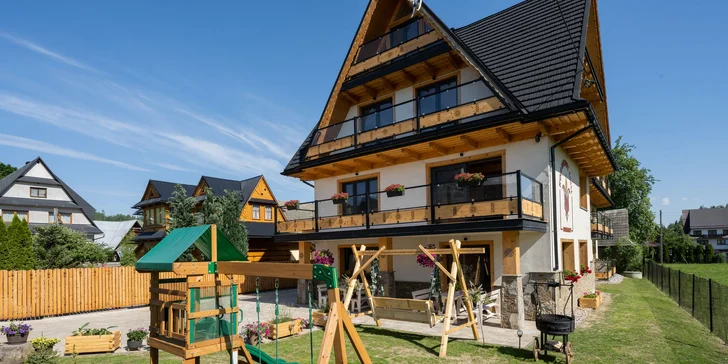 Luxusní apartmány u termálů Szaflary a Zakopaného: výhled na hory i možnost snídaní