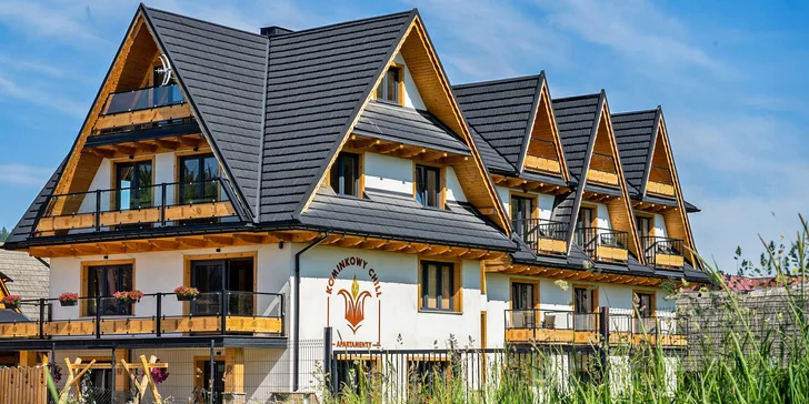 Luxusní apartmány u termálů Szaflary a Zakopaného: výhled na hory i možnost snídaní