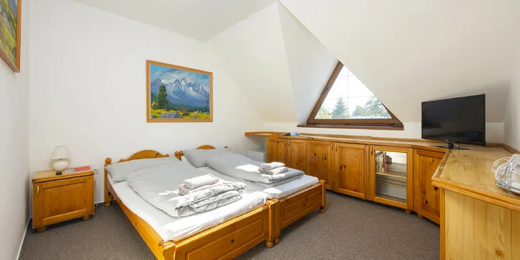 Aktivní odpočinek ve Vysokých Tatrách: snídaně či polopenze i privátní relax