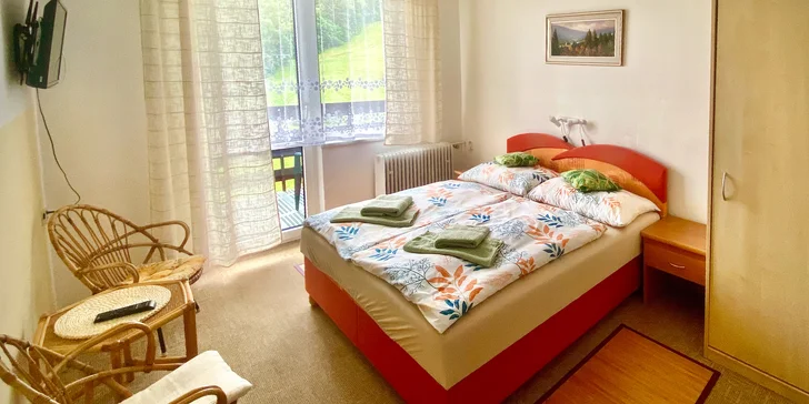 Jednoduché ubytování na Šumavě se snídaní pro 2–4 výletníky
