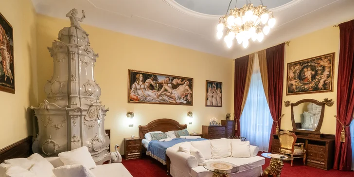 Zámek d'Este u Třeboně: pobyt se snídaní nebo i privátním wellness a zámeckým farmaparkem