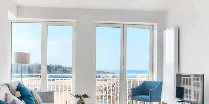 Moderní apartmány přímo u Baltského moře pro pár i rodinu: snídaně i wellness