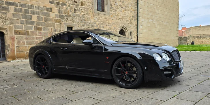 Bentley Continental: 15 min. spolujízdy nebo až 60 min. řízení i s focením a knihou