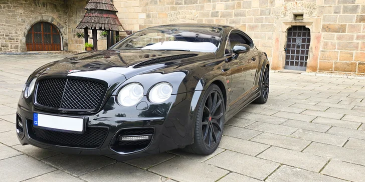 Bentley Continental: 15 min. spolujízdy nebo až 60 min. řízení i s focením a knihou