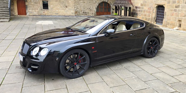 Bentley Continental: 15 min. spolujízdy nebo až 60 min. řízení i s focením a knihou