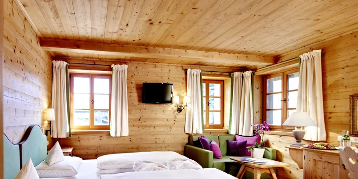 Luxusní alpský hotel v údolí Großarltal: wellness, polopenze i lyžování na 80 km sjezdovek