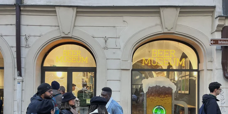 Vstup do muzea piva v centru Prahy vč. degustace 3 piv a originálního dárku