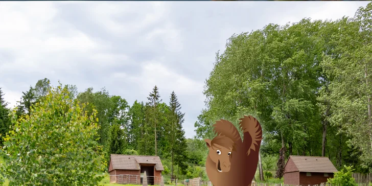 Celodenní vstup do Farmaparku včetně všech atrakcí a kyblík krmení nebo plyšák