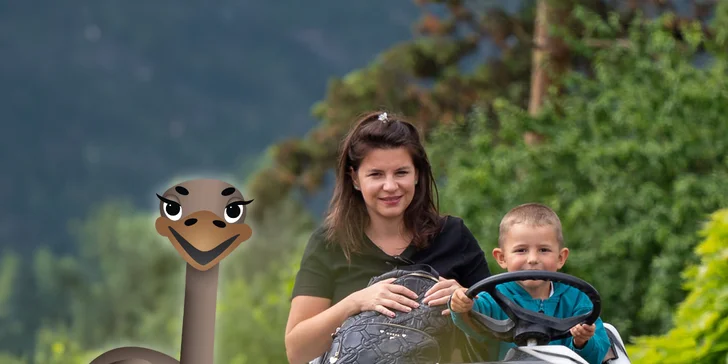 Celodenní vstup do Farmaparku včetně všech atrakcí a kyblík krmení nebo plyšák