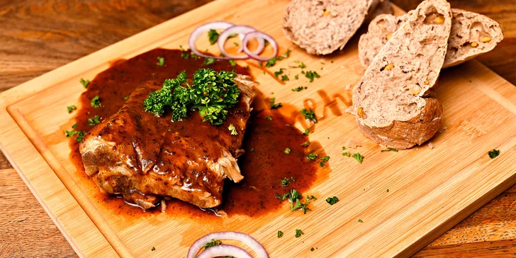Otevřené vouchery v hodnotě 300–1000 Kč do Poctivé restauraci v Krči