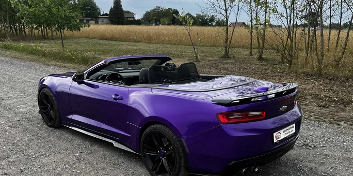 Zapůjčení Chevroletu Camaro SS 6.2 V8 cabrio na 12, 24 či 48 hod.