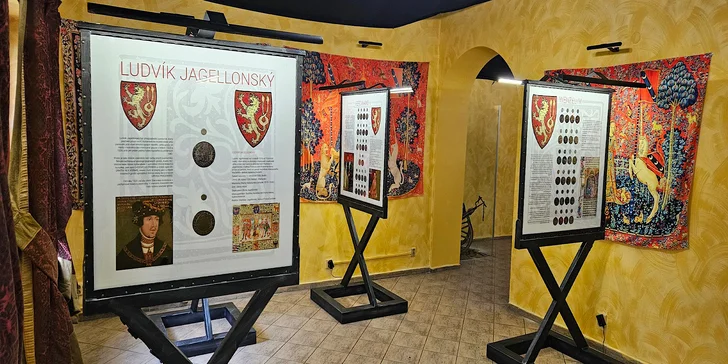 Vstup do Muzea numismatiky v Chebu pro jednotlivce či skupiny i vlastnoruční ražba grošů