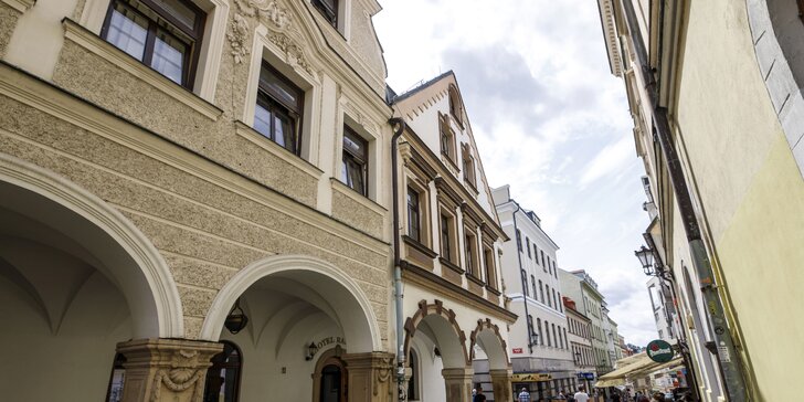 Stylový hotel v historickém centru Liberce pro páry i rodiny