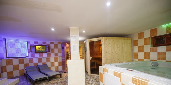 Hotel ve Vrchlabí se stravou i denním vstupem do privátního wellness