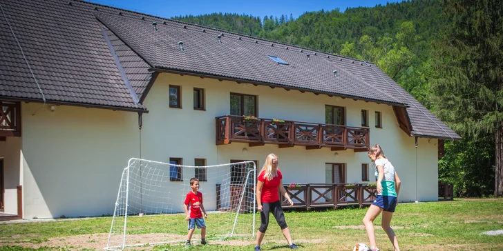 Penzion v Bystré u Nízkých Tater: polopenze, sauny, vířivka i zapůjčení kol pro celou rodinu