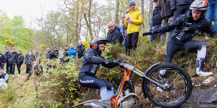 Trénink motocyklového trialu nebo classic trialu s Jirkou Svobodou