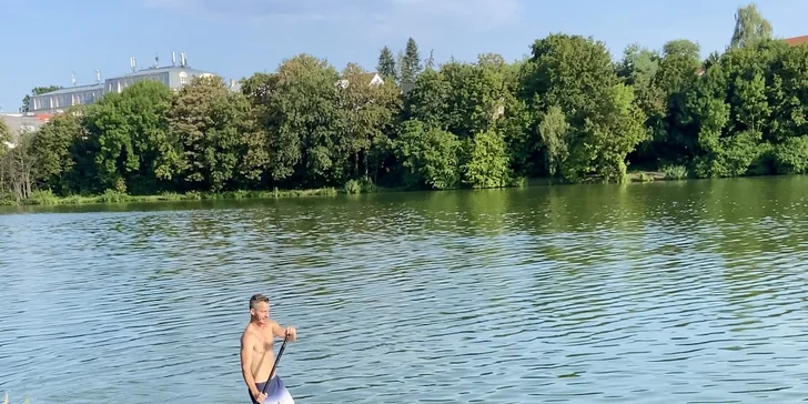 Zapůjčení paddleboardu na 60 min. pro 1 či 2 osoby u Kyjského rybníka