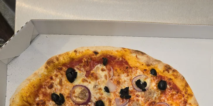 Pizza do krabice: Margerita, Hawai i Quattro Formaggi, 32 cm, voucher na jednu nebo dvě pizzy