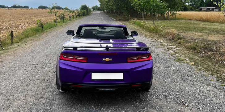 Zapůjčení Chevroletu Camaro SS 6.2 V8 cabrio na 12, 24 či 48 hod.